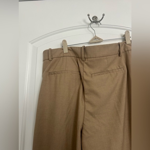 Madewell The Harlow Super Wide Leg Khaki Trouser Pant Sailor size 8 high rise - Picture 13 of 13